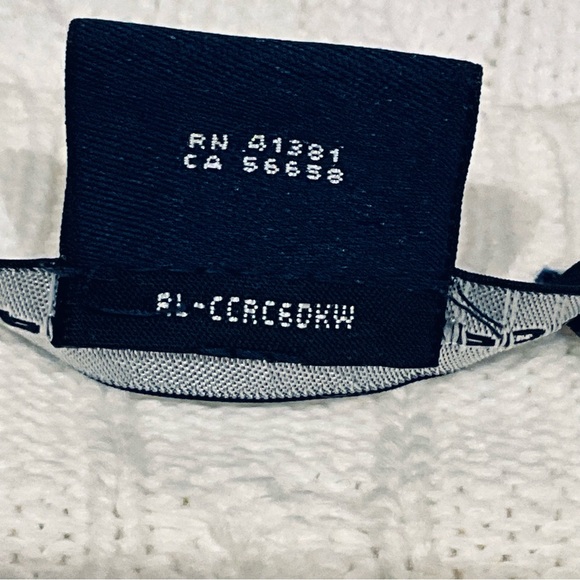 RALPH LAUREN CABLE-KNIT COTTON CREWNECK SWEATER. - Picture 9 of 10